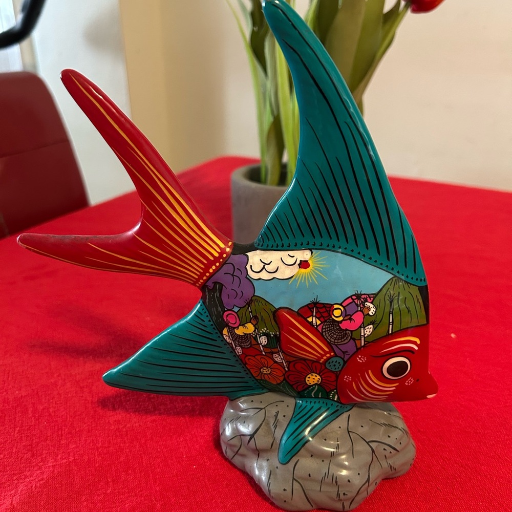 Colorful Fish Figurine - Picture 2 of 4